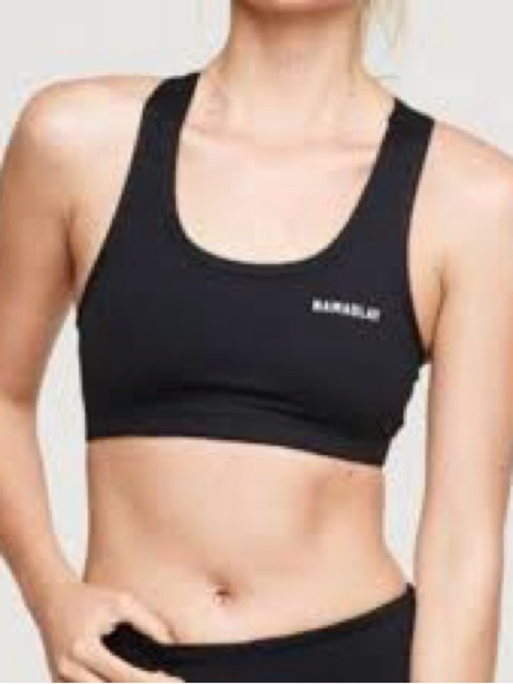 Spiritual Gangster Namaslay Black Racerback Sports Bra